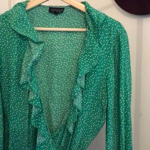 TOPSHOP Floral Wrap Dress